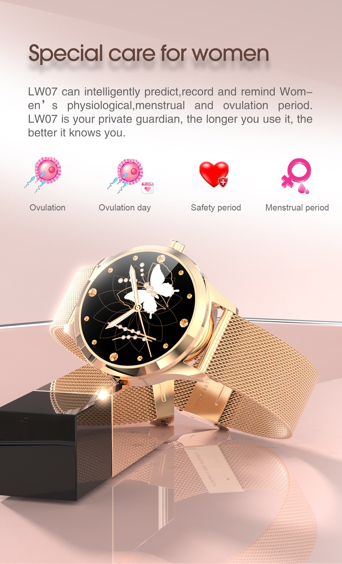 2021 NEW  Lady's Smart Watch IP68 Waterproof