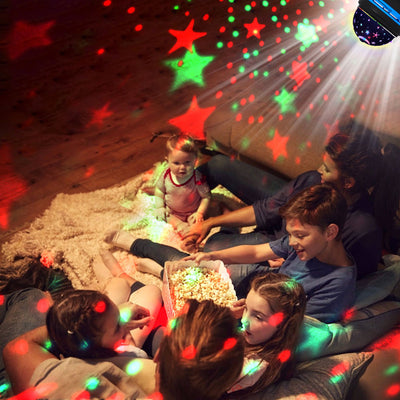 Star Projector Colorful Rotating  Ball Light