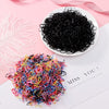 1000pcs/Pack Colorful Disposable Hair Rubber Bands