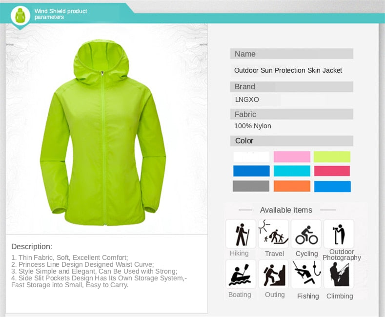 Rain Jacket - Wind Breaker