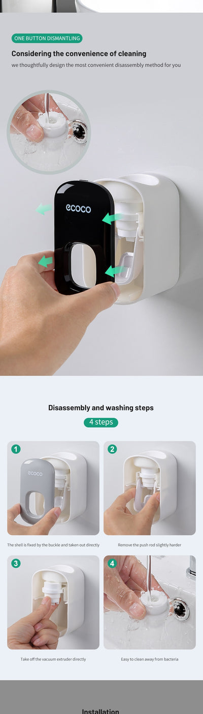 ECOCO Automatic Toothpaste Dispenser