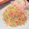 1000pcs/Pack Colorful Disposable Hair Rubber Bands