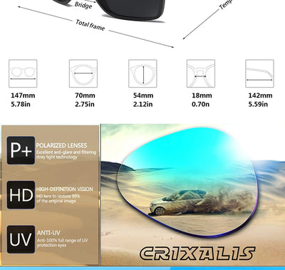 CRIXALIS Fashion Polarized Sunglasses