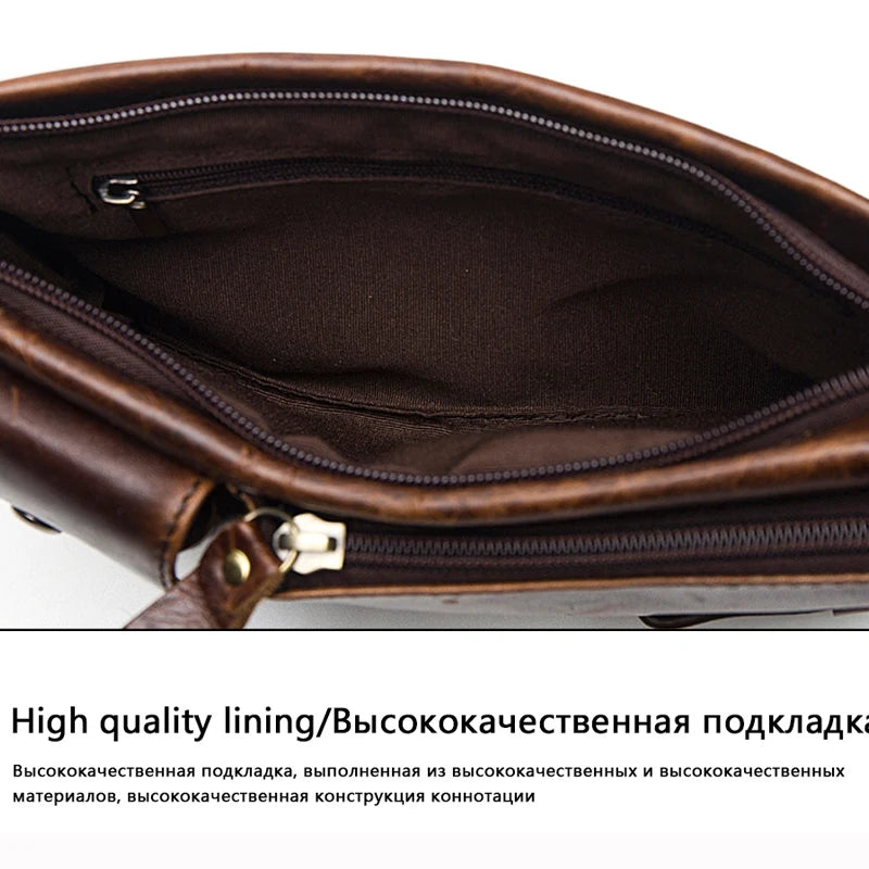 WESTAL Genuine  Leather Travel Waist Pack
