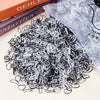 1000pcs/Pack Colorful Disposable Hair Rubber Bands