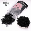 1000pcs/Pack Colorful Disposable Hair Rubber Bands