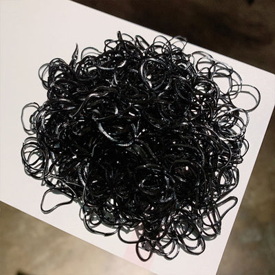 1000pcs/Pack Colorful Disposable Hair Rubber Bands