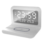 3-in-1 Wireless Phone Charger with Alarm Clock & LED Display