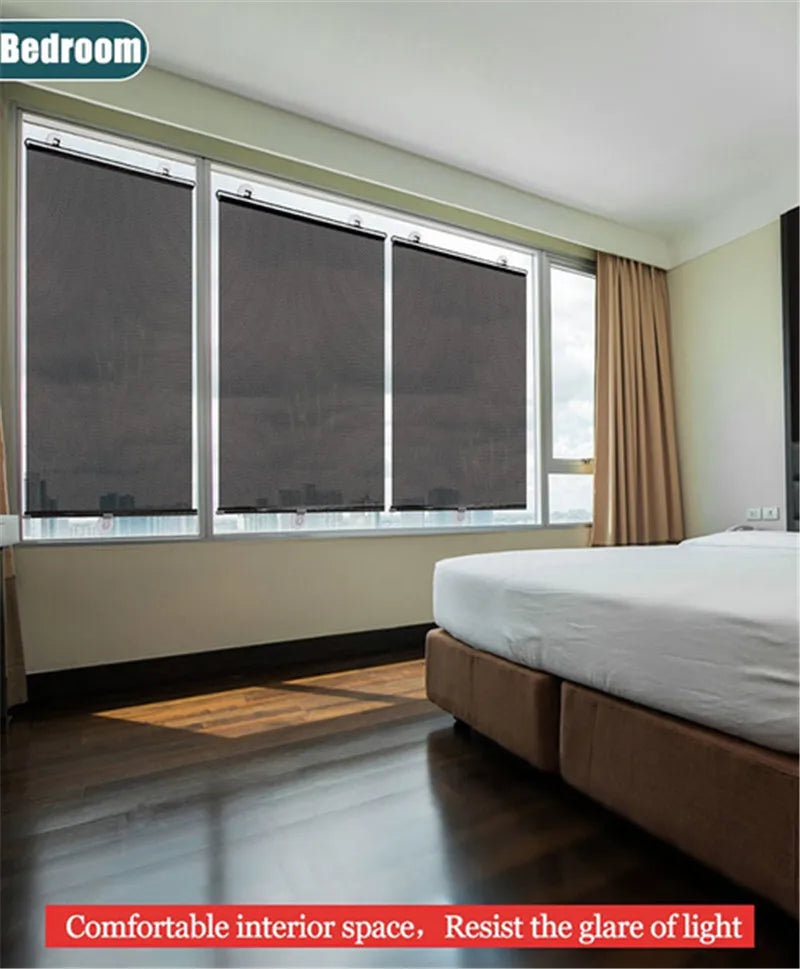 Retractable  Sunshade Curtains - Roller Blinds
