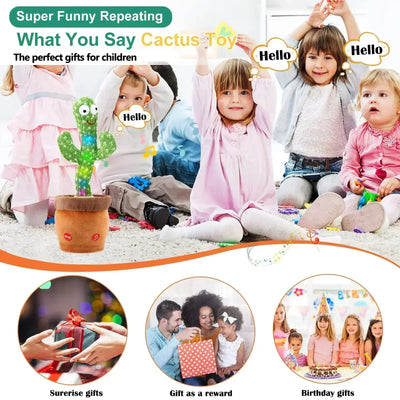 Talking Cactus Toy with LED 120 English Songs