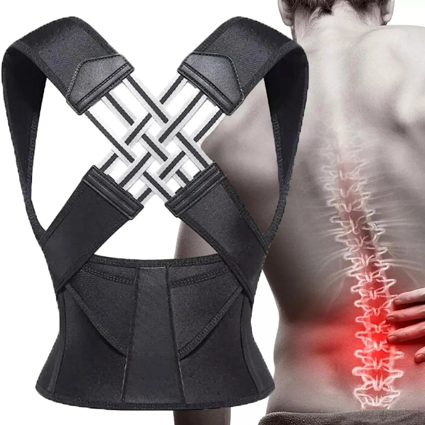 Adjustable Posture Back Support Strap