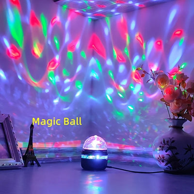 Star Projector Colorful Rotating  Ball Light