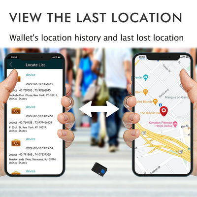 Smart Anti-lost  Tracker  Genuine Leather  Wallets