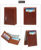 Men's Genuine Leather Wallet with Bluetooth Tracker – SMARTLB