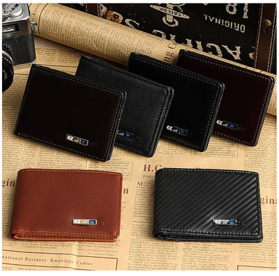 Smart Anti-lost  Tracker  Genuine Leather  Wallets