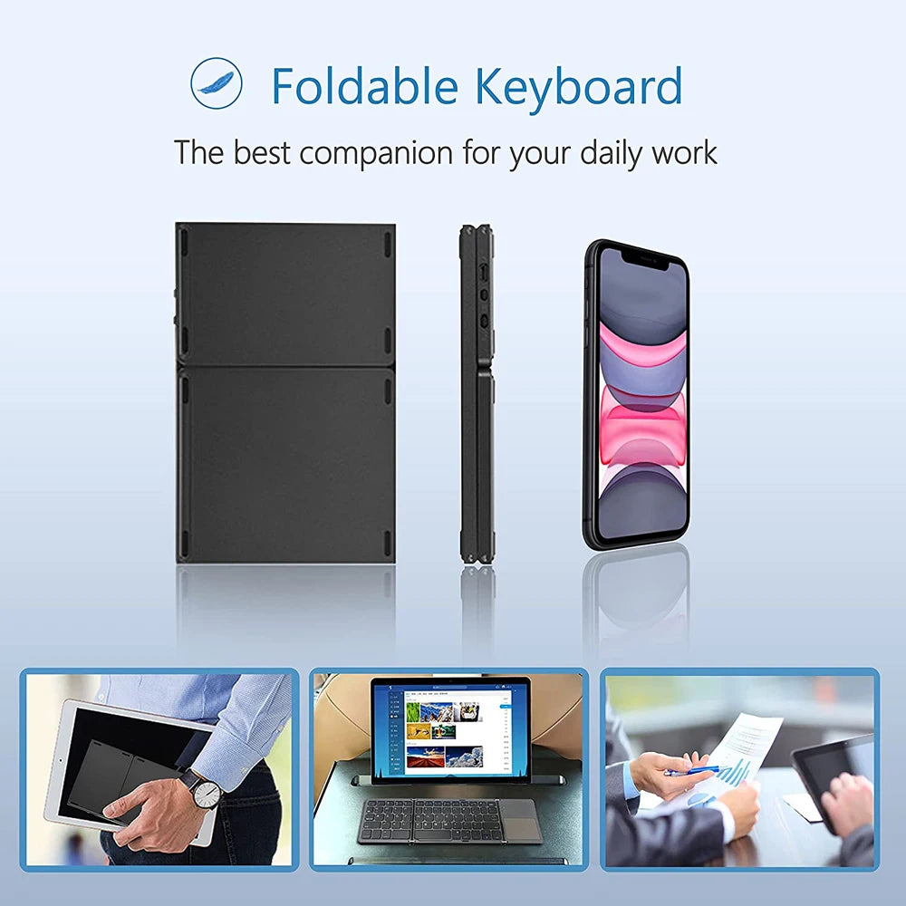 Wireless Foldable Bluetooth Keyboard