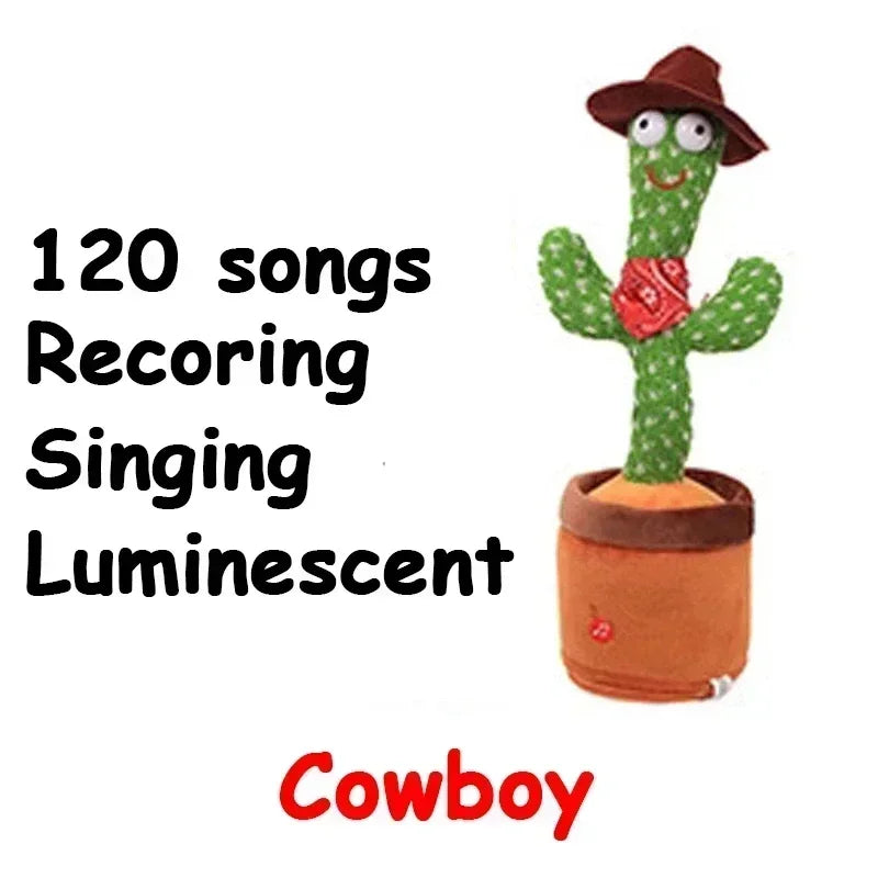 Talking Cactus Toy with LED 120 English Songs