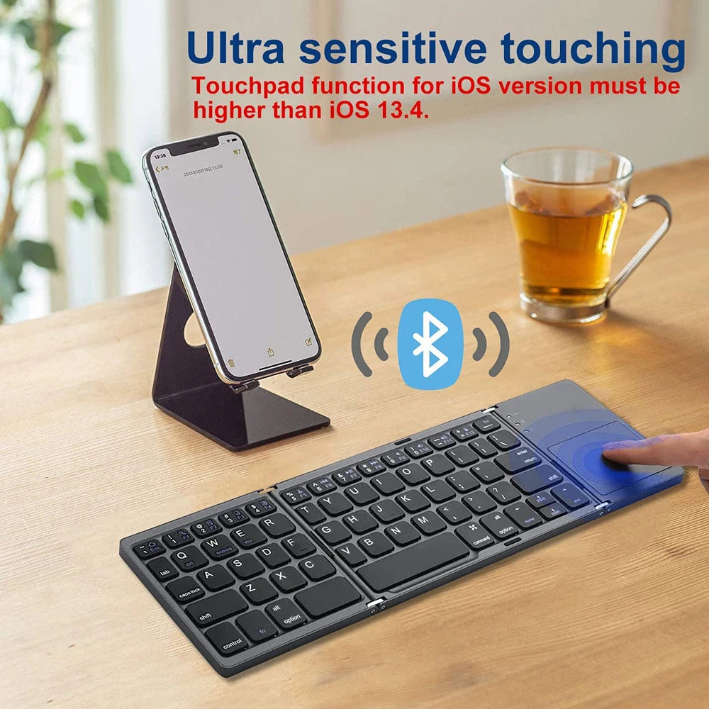 Wireless Foldable Bluetooth Keyboard