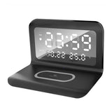 3-in-1 Wireless Phone Charger with Alarm Clock & LED Display