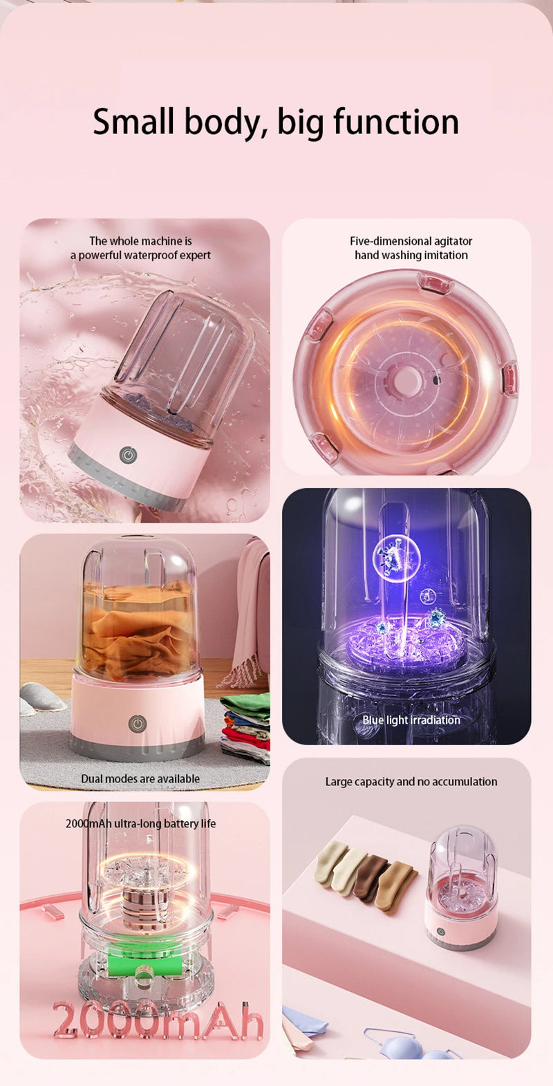 Wireless Portable Mini Laundry Cup