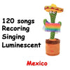 Talking Cactus Toy with LED 120 English Songs