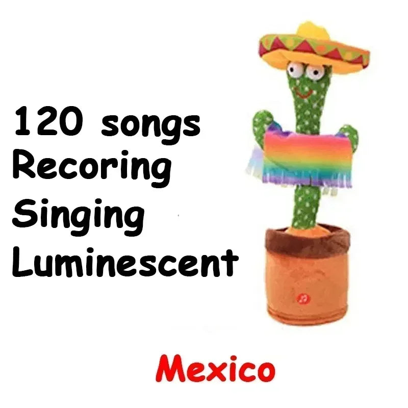 Talking Cactus Toy with LED 120 English Songs