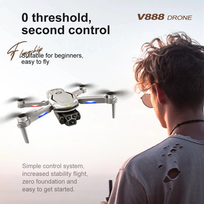 Xiaomi V888 Drone 8K HD Triple Camera GPS