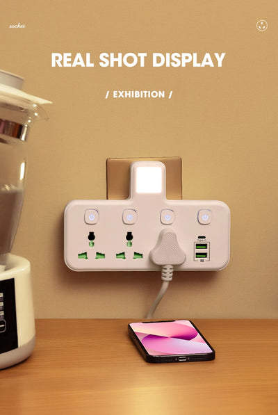 Universal  Plug AC Wall Outlet  Socket with USB Charger