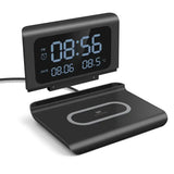 3-in-1 Wireless Phone Charger with Alarm Clock & LED Display
