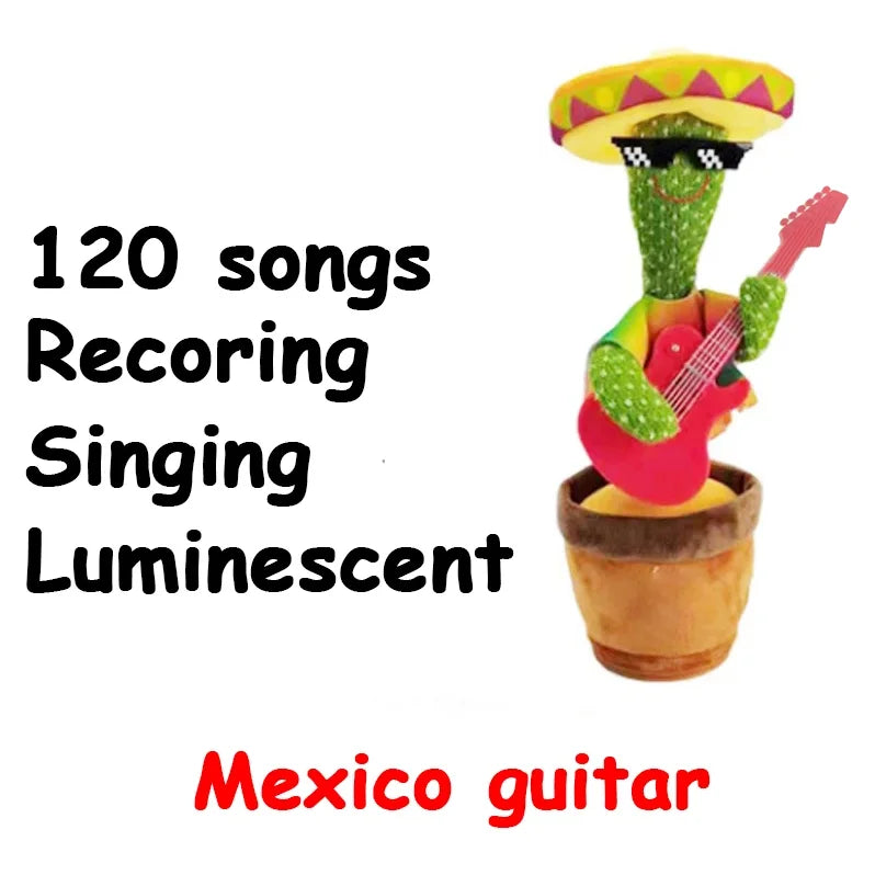 Talking Cactus Toy with LED 120 English Songs