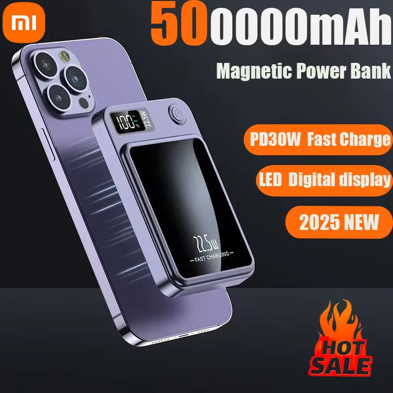 Wireless Magnetic Power Bank for Iphone Samsung