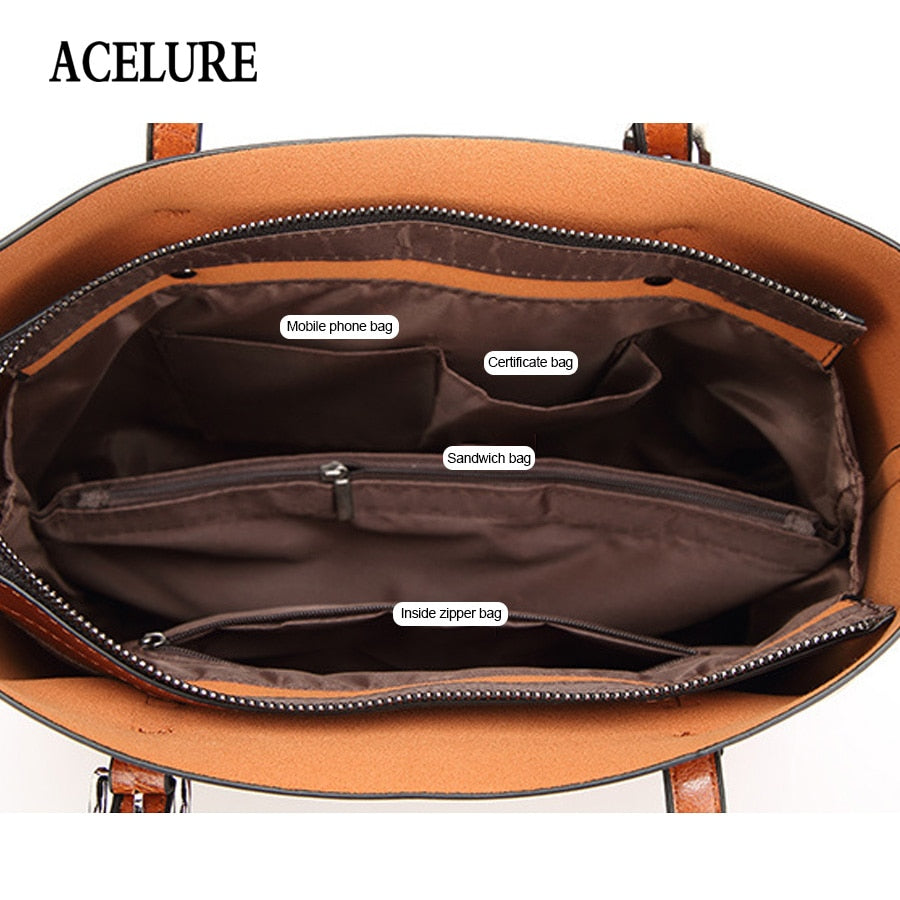 ACELURE Women's Leather Handbag