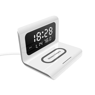 3 in 1 Multi-function  Wireless Phone Charger with Alarm Clock