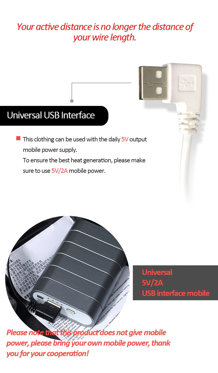Smart Thermostat USB Heating Jackets