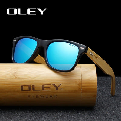 OLEY  Brand Bamboo Polarized Sunglasses