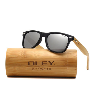 OLEY  Brand Bamboo Polarized Sunglasses