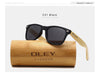 OLEY  Brand Bamboo Polarized Sunglasses