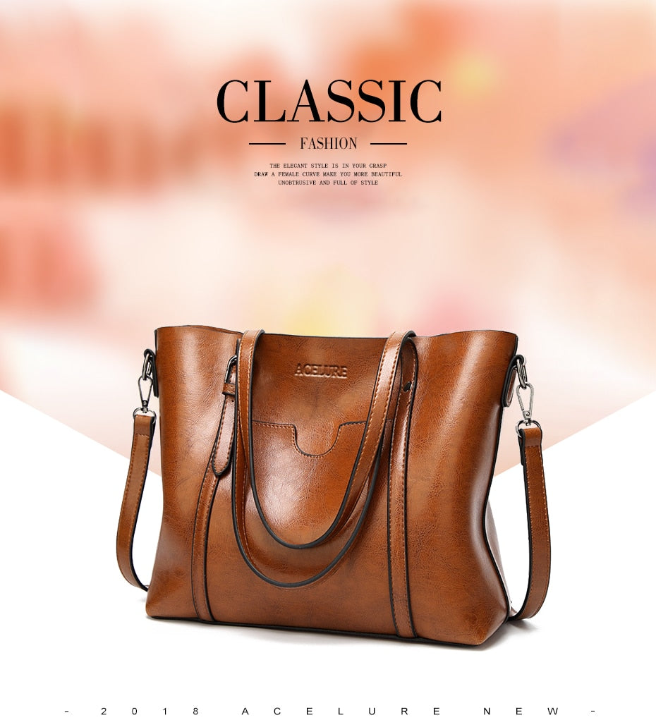 ACELURE Women's Leather Handbag