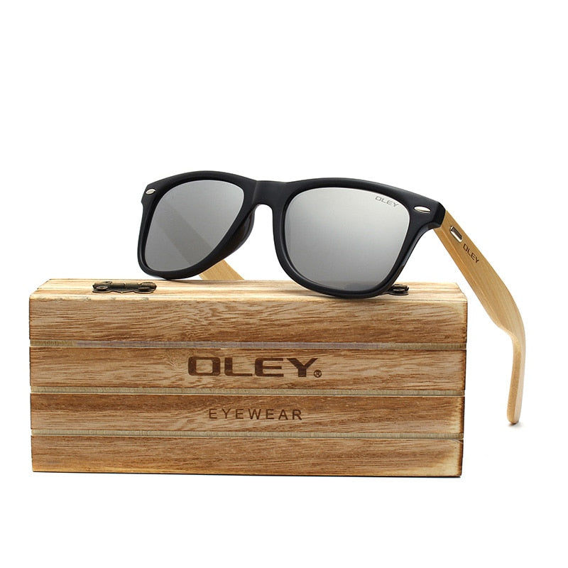 OLEY  Brand Bamboo Polarized Sunglasses
