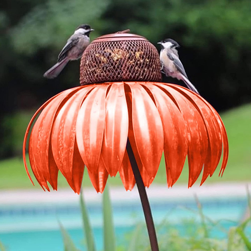 Coneflower Bird Feeder Container
