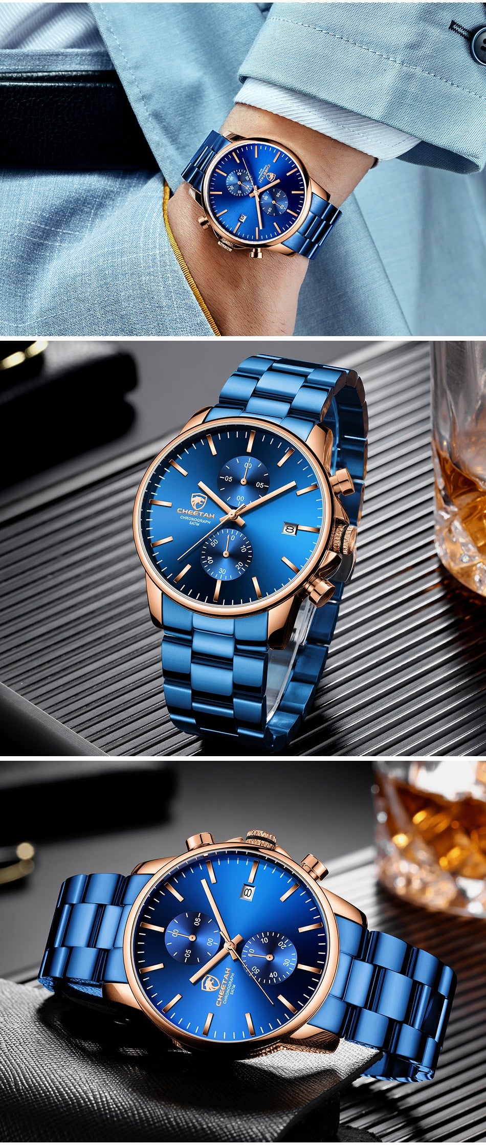 CHEETAH Watch Top Brand Male Business Quartz Wristwatch