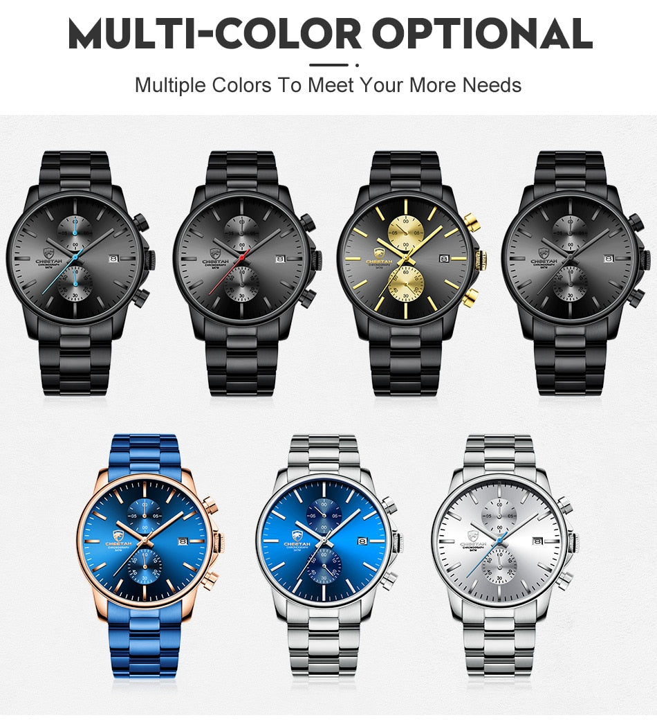 CHEETAH Watch Top Brand Male Business Quartz Wristwatch