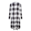 Women Plaid Casual Long Sleeve Evening Party Mini Dress With Pockets