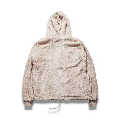 WEST NINETIES Half Zipped Sherpa Hoodie