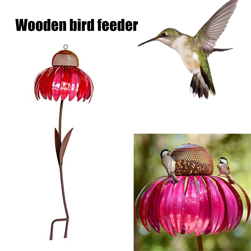 Coneflower Bird Feeder Container