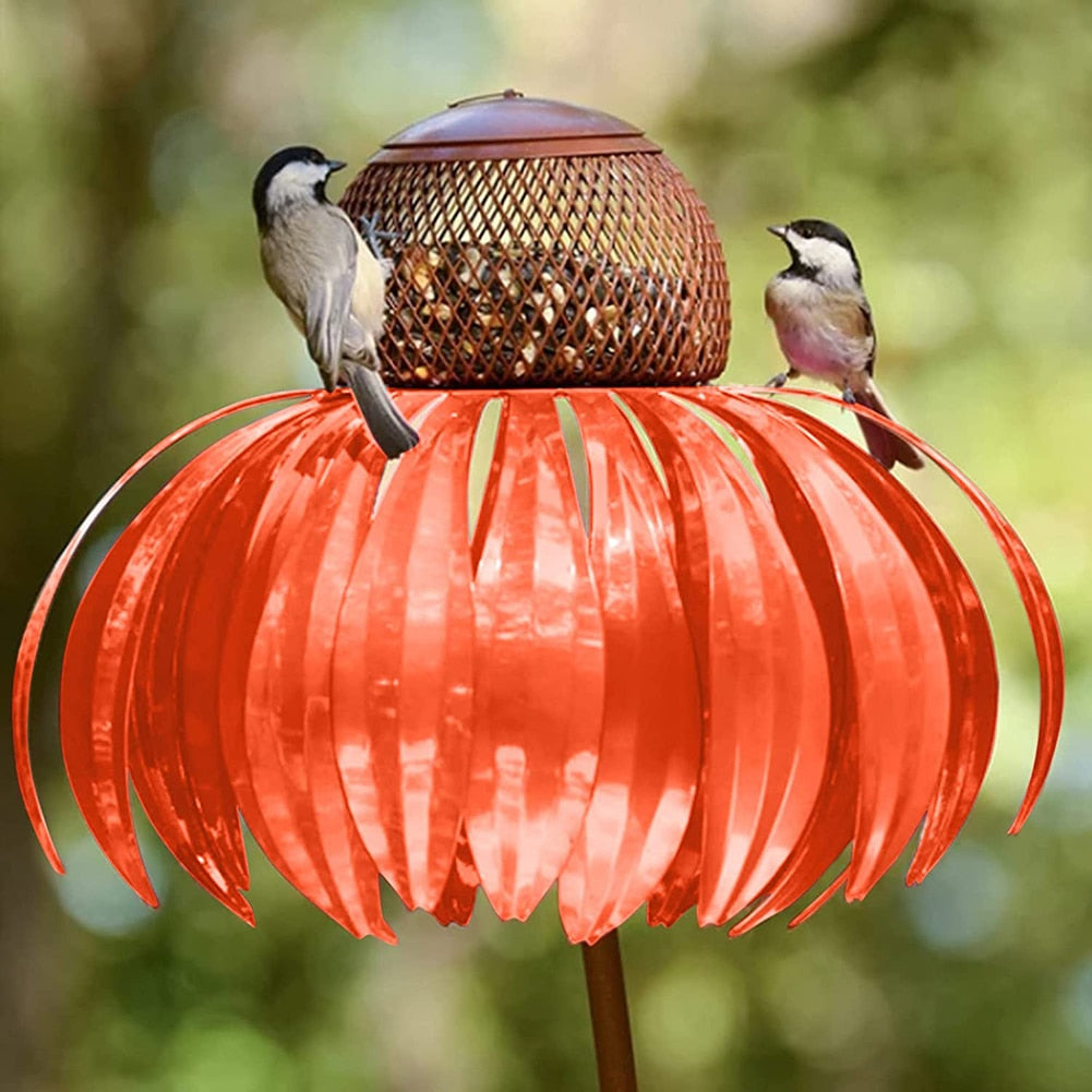 Coneflower Bird Feeder Container