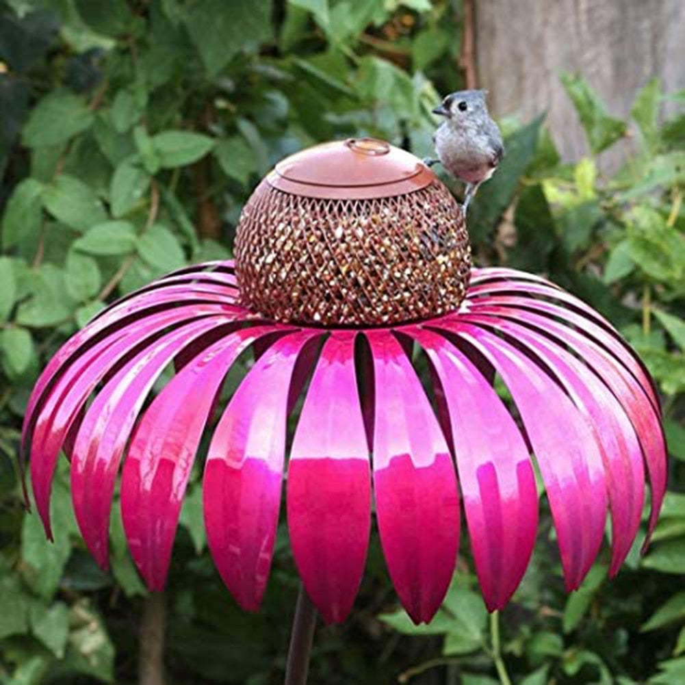 Coneflower Bird Feeder Container