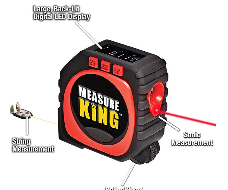 Universal Measuring Tape Black - 3 In 1 Measuring Tape Precise Measure King