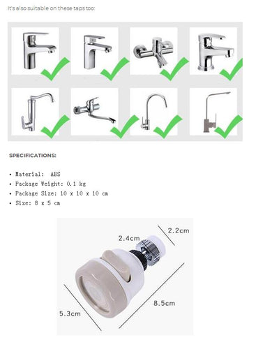 Kitchen Faucet Moveable Flexible Tap Head