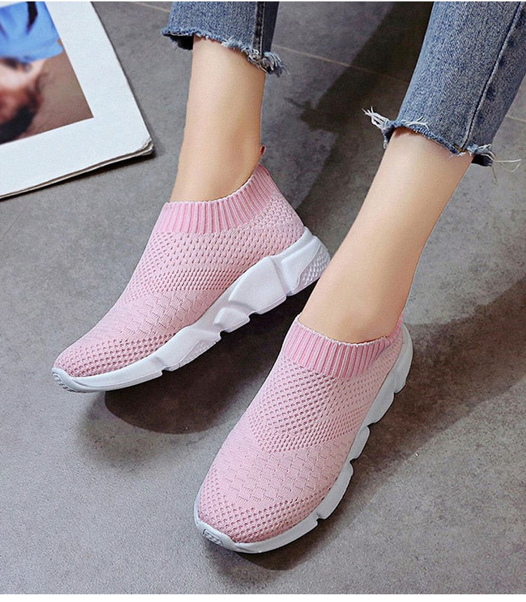 Women's Walking Shoes Sock Sneakers